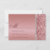 Roze Gouden Glitter Bat Mitzvah (Achterkant)