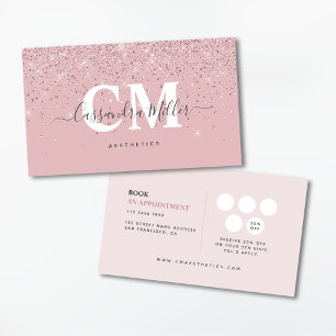 Roze Gouden Glitter Beauty Professional Loyalty &  Visitekaartje