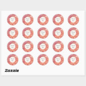 Roze & Gouden Glitter Bedankt Sticker (Vel)