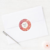 Roze & Gouden Glitter Bedankt Sticker (Envelop)