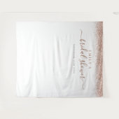 Roze Gouden Glitter Bruids Shower Foto Achtergrond Wandkleed (Voorkant (horizontaal))