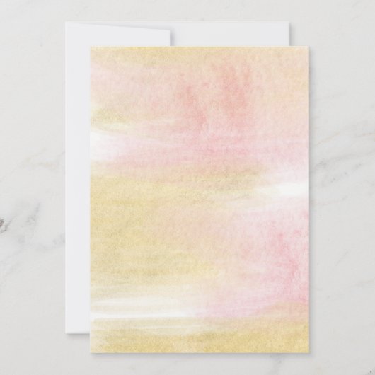 Roze Gouden Glitter Brunch en Bubbly Vrijgezellenf Kaart (Achterkant)