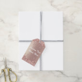 Roze Gouden Glitter Cadeaukaartjes Persoonlijke Te Cadeaulabel (Met Touw)