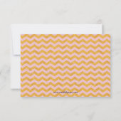 Roze/Gouden Glitter Chevron - Geboorteaankondiging Aankondiging (Achterkant)