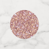 Roze Gouden Glitter Confetti (Kleine voorkant)