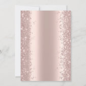 Roze Gouden Glitter Confetti Brunch Bruidsfeest Kaart (Achterkant)