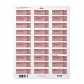 Roze Gouden Glitter Diamanten Verjaardag Etiket (Full Sheet)