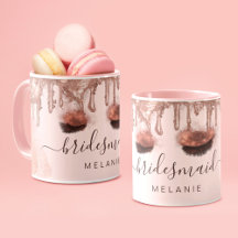 Roze Gouden Glitter Drip Glam Schoonheid Aangepast
