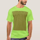 Roze Gouden Glitter Drip T-shirt (Voorkant)