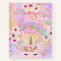 Roze Gouden Glitter Eenhoorn Gezicht Meisjes Motiv