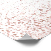 Roze Gouden Glitter Eerste Heilige Communie Welkom Poster (Hoek)