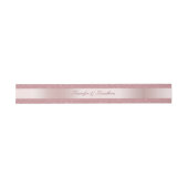 Roze Gouden Glitter Elegante Handgeschreven Script Uitnodigingen Wikkel (Vlak)