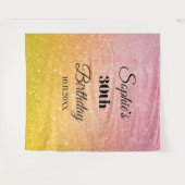 Roze Gouden Glitter Feest Fotohokje Achtergrond Wandkleed (Voorkant (horizontaal))