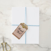 Roze & Gouden Glitter Fleur de lis Feest Cadeaulabel (Met Touw)