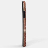 💖 Roze Gouden Glitter Flow Aangepaste Naam Glitte Case-Mate iPhone Case (Achterkant/rechts)