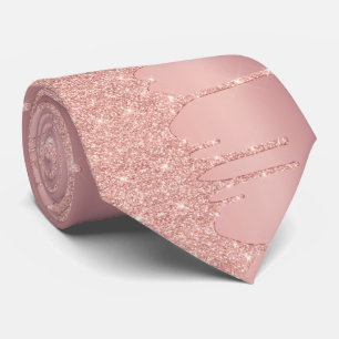 Roze Gouden Glitter Fonkelende Halsband Stropdas