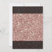 Roze Gouden Glitter Foto Klas van 2026 Afstuderen Kaart (Achterkant)