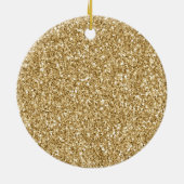 Roze Gouden Glitter Girly Zwarte Wimpers Keramisch Ornament (Achterkant)