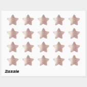 Roze Gouden Glitter Glans Aangepaste Tekst Sticker (Vel)