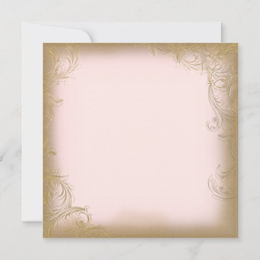 Roze Gouden Glitter Hoge Hakken Verjaardag Uitnodi Kaart (Achterkant)