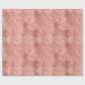 Roze Gouden Glitter Kerstmis Cadeaupapier (Vlak)