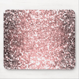 Roze Gouden Glitter Lichtjes Glanzende Glamour Muismat