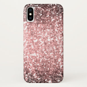 Roze Gouden Glitter Lichtjes Meisjes Glitterig Fon Case-Mate iPhone Case