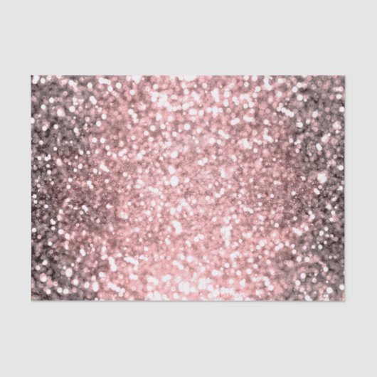 Roze Gouden Glitter Lichtjes Meisjes Glitterig Fon Tissuepapier (Voorkant)
