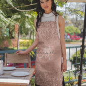 Roze Gouden Glitter Look Confetti Metallic Monogra Schort