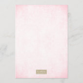 Roze & Gouden Glitter Look Menu (Achterkant)