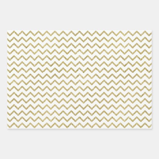 Roze & Gouden Glitter Matching Patronen Inpakpapier Vel (Voorkant 3)