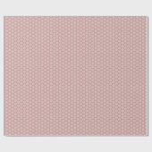 Roze Gouden Glitter Meisjesachtig Geometrisch Patr Cadeaupapier (Vlak)