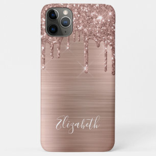 Roze Gouden Glitter Monogram Hoes-Case-Mate iPhone Case-Mate iPhone Case