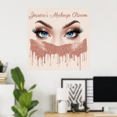 ✨ Roze Gouden Glitter Ogen Make-up Decoratie Voor  (Thuiskantoor)