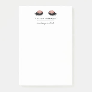 Roze Gouden Glitter Ogen Post-it® Notes