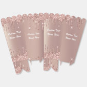 Roze Gouden Glitter Popcorn Doos Aangepaste Tekst  Bedankdoosjes (Ongevouwen)