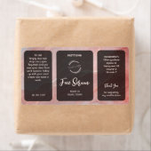 Roze Gouden Glitter Serum Label (Insitu)
