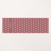 Roze Gouden Glitter Stippen Persoonlijk Yogamat (Voorkant (horizontaal))