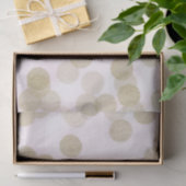 Roze & Gouden Glitter Stippen Tissuepapier (Geschenk)