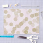 Roze & Gouden Glitter Stippen Tissuepapier (Craft)