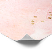  Roze Gouden Glitter Sweet 16 Welkomstbord Poster (Hoek)