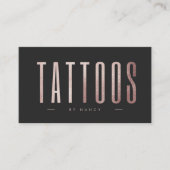 Roze Gouden Glitter Tattoos Visitekaartje (Voorkant)