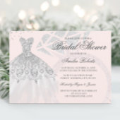 Roze Gouden Glitter Trouwring Bruiloft Kaart