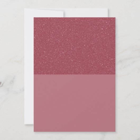 Roze Gouden Glitter Uitnodiging (Aanpasbaar) (Voorkant)