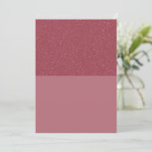 Roze Gouden Glitter Uitnodiging (Aanpasbaar) (Staand voorkant)