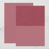 Roze Gouden Glitter Uitnodiging (Aanpasbaar) (Voorkant / Achterkant)