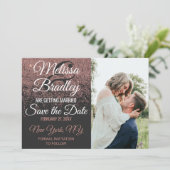 Roze Gouden Glitter Vonken Zwarte Save the Dates Kaart (Staand voorkant)