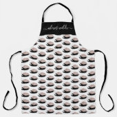 Roze Gouden Glitter Wimpers Gepersonaliseerde Salo Schort (Voorkant)