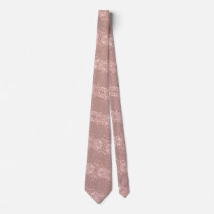 Roze Gouden Glitterende Halsband Stropdas