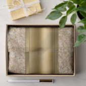 Roze & Gouden Glitterige Fleur de lis Feestje Tissuepapier (Geschenk)